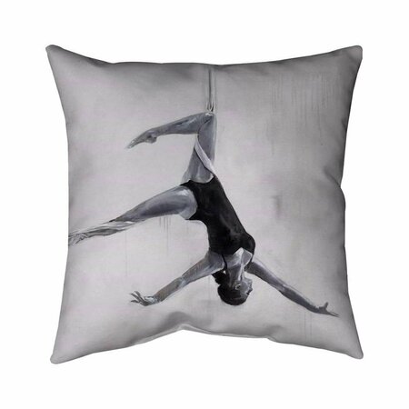 FONDO 20 x 20 in. Dancer on Aerial Silks-Double Sided Print Indoor Pillow FO2792764